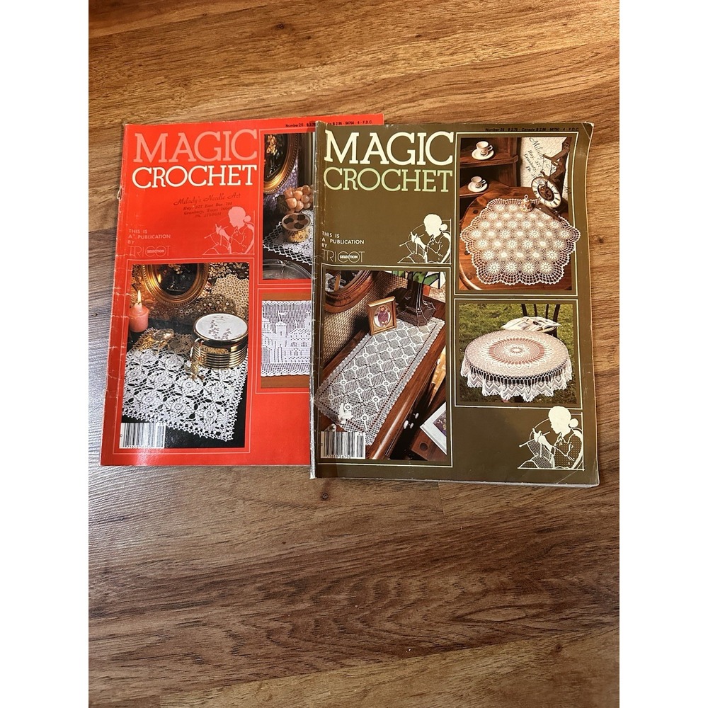 Magic‎ Crochet Magazines - Two Great 1983 Editions - #25 & #26